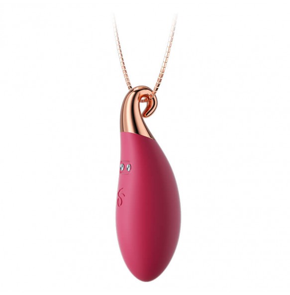 MizzZee - Dolphin Pendant Vibrating Egg (Chargeable - Red Rose)